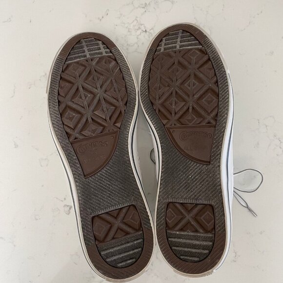 Converse All Star Low Cut Lace Up Sneakers White + Black Sz 9.5 NWOT - Picture 8 of 14